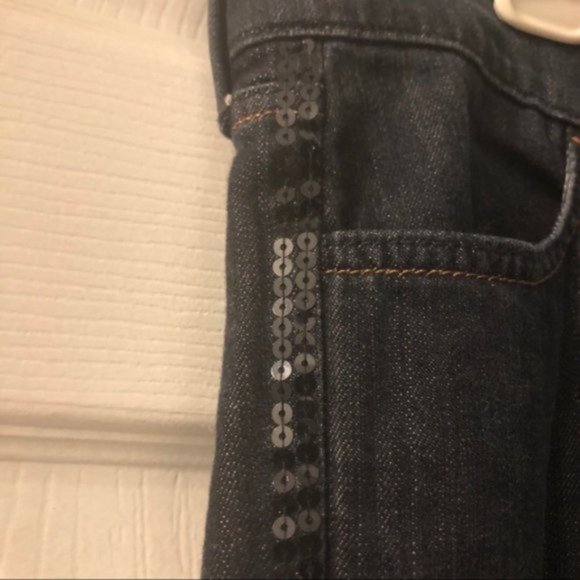 ๐4 for $20 ๐ Old Navy Diva Sequin Stripe Cropped Jeans Size 8 - Picture 3 of 8